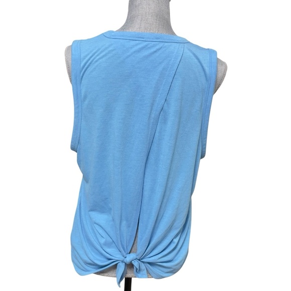 J.CREW VINTAGE COTTON KNOT BACK TANK TOP XL LIGHT BLUE - Picture 3 of 11
